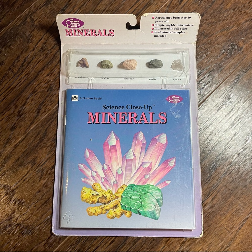 Golden Books Science Close Up Minerals Vintage 1991